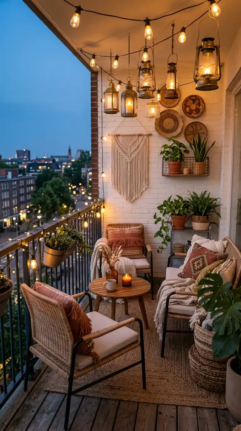 10 Modern Boho Balcony Setup for the Ultimate Cozy Vibe