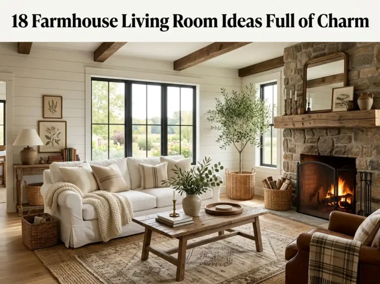 18 Farmhouse Living Room Ideas Full of Charm