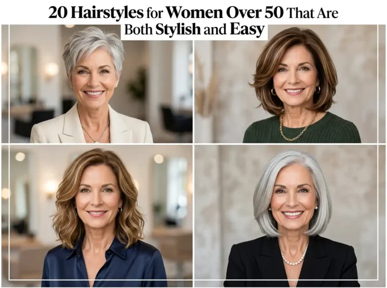 20 Hairstyles for Women Over 50 That Are Both Stylish and Easy