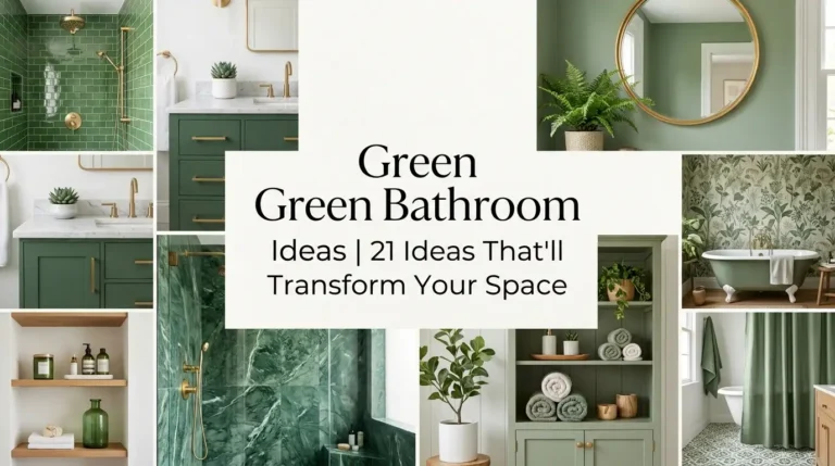 Green Bathroom Ideas | 21 Ideas That’ll Transform Your Space