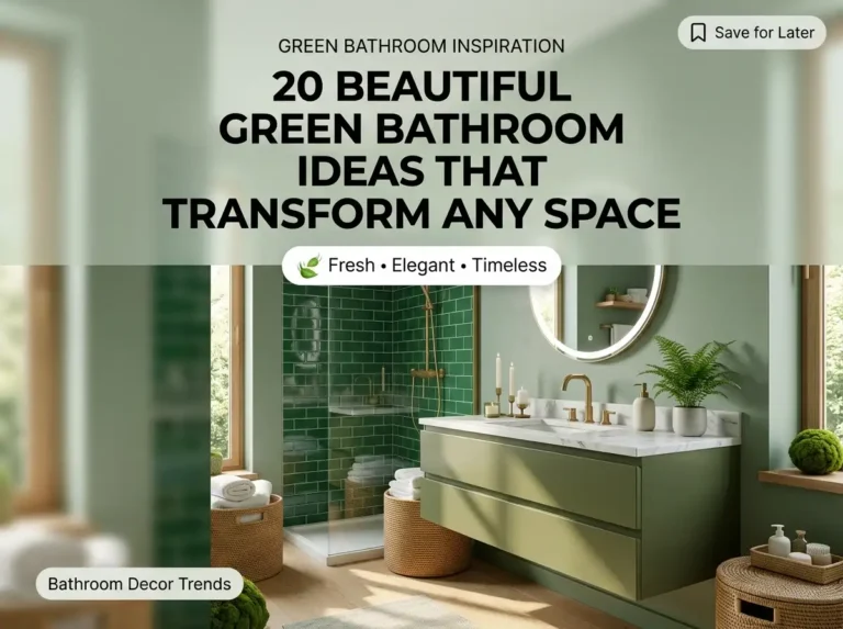 20 Beautiful Green Bathroom Ideas That Transform Any Space