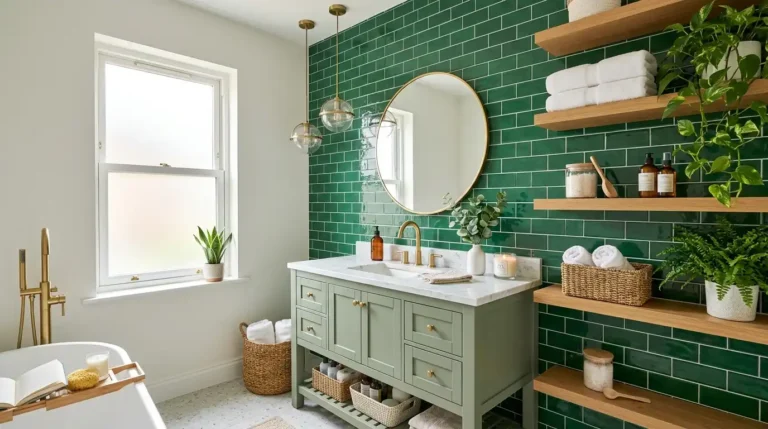 13 Green Bathroom Ideas That Make a Big Impact