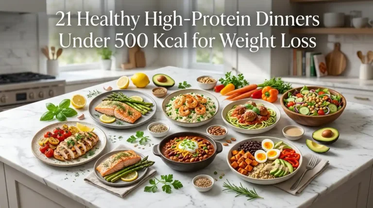 21 Healthy High-Protein Dinners Under 500 Kcal for Weight Loss