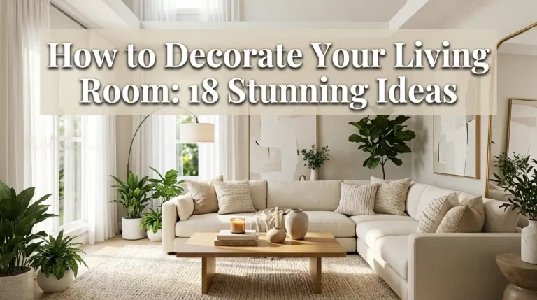 How to Decorate Your Living Room: 18 Stunning Ideas