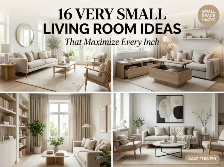 16 Very Small Living Room Ideas That Maximize Every Inch