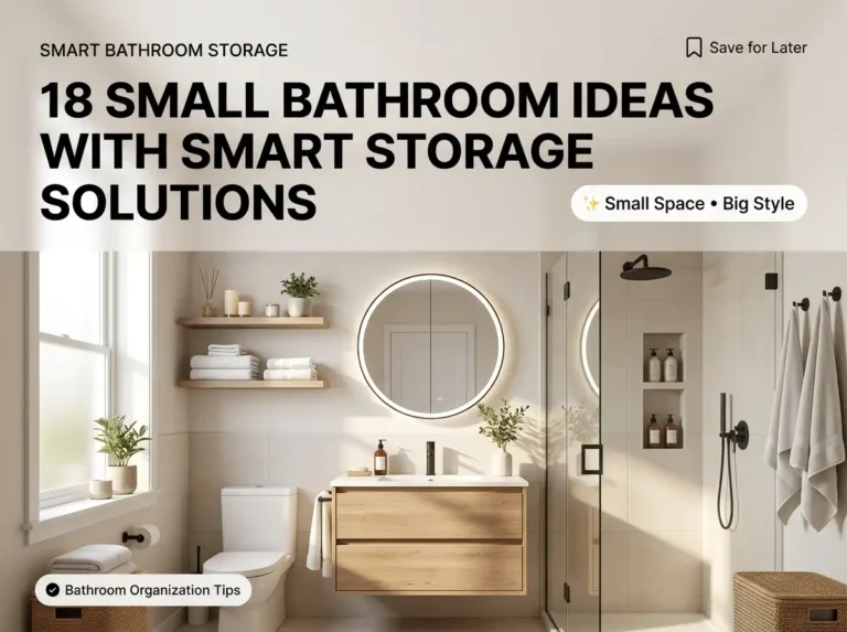 18 Small Bathroom Ideas with Smart Storage Solutions