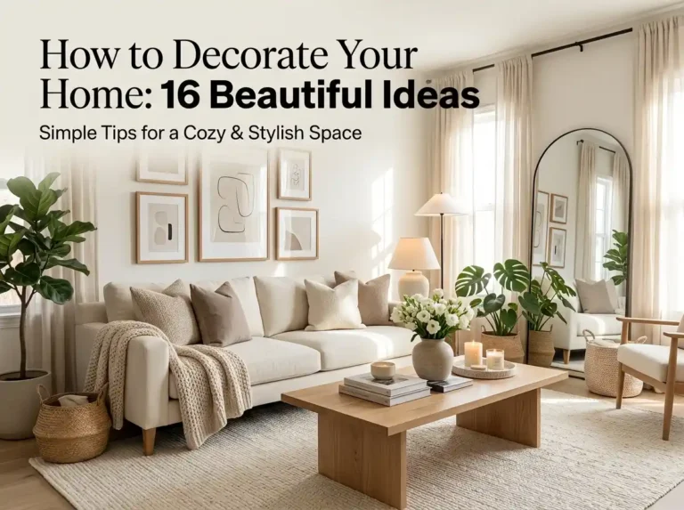 How to Decorate Your Home: 16 Beautiful Ideas