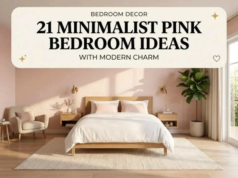 21 Minimalist Pink Bedroom Ideas with Modern Charm