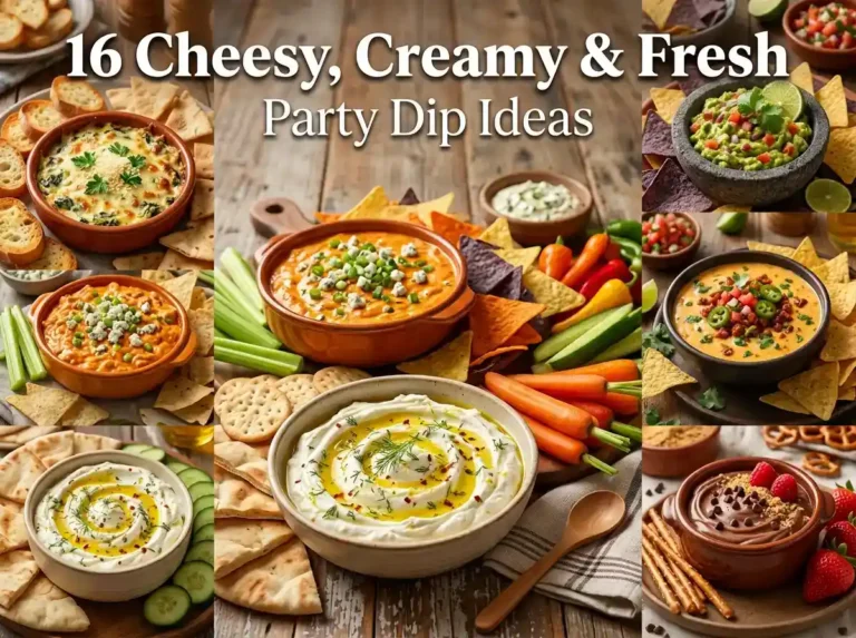 16 Cheesy, Creamy & Fresh Party Dip Ideas