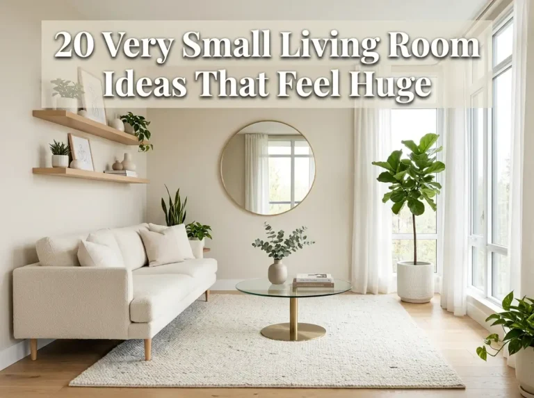 20 Very Small Living Room Ideas That Feel Huge