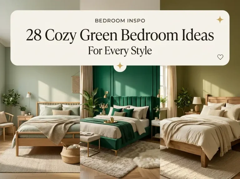 28 Cozy Green Bedroom Ideas for Every Style