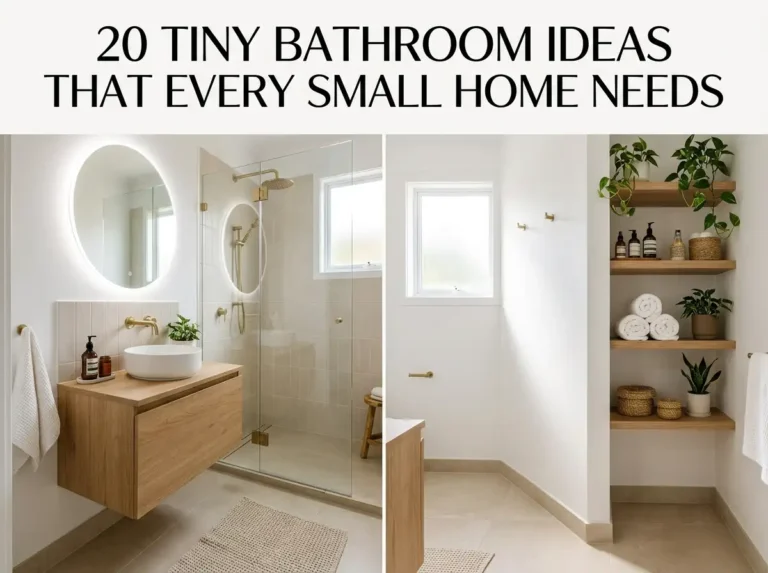 20 Tiny Bathroom Ideas That Every Small Home Needs