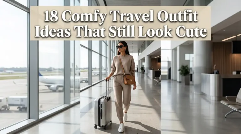 18 Comfy Travel Outfit Ideas That Still Look Cute