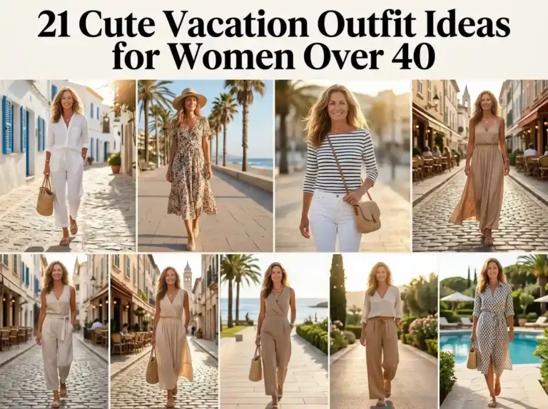 21 Cute Vacation Outfit Ideas for Women Over 40