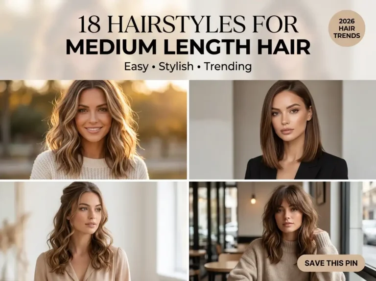 18 Hairstyles for Medium Length Hair That Are Easy and Stylish