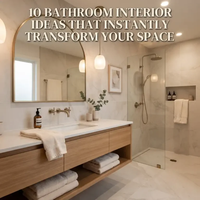 10 Bathroom Interior Ideas That Instantly Transform Your Space