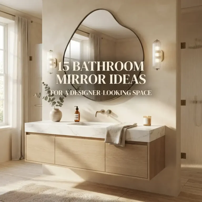 15 Creative Bathroom Mirror Ideas for a Designer-Looking Space