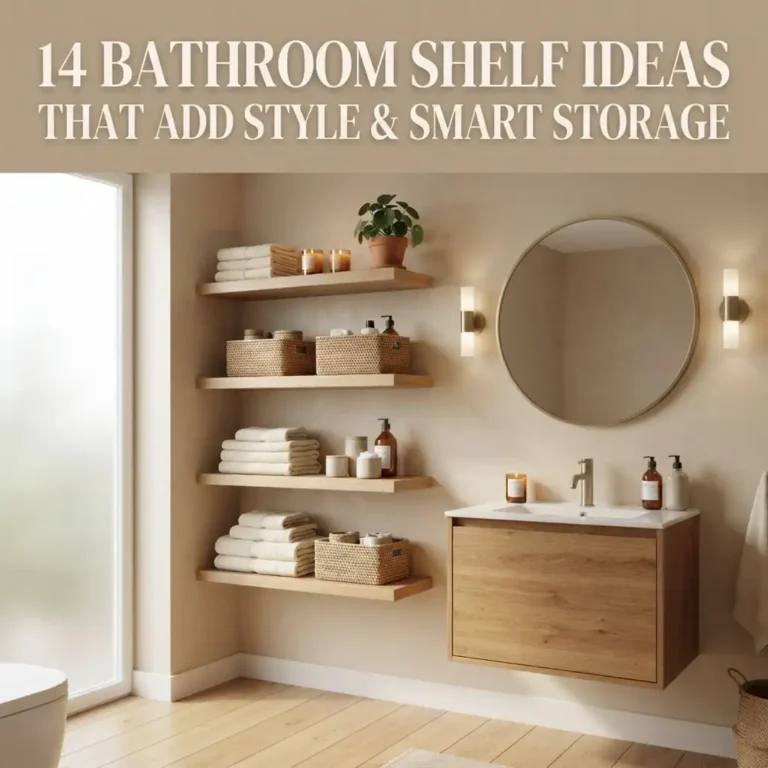 14 Bathroom Shelf Ideas That Add Style & Smart Storage