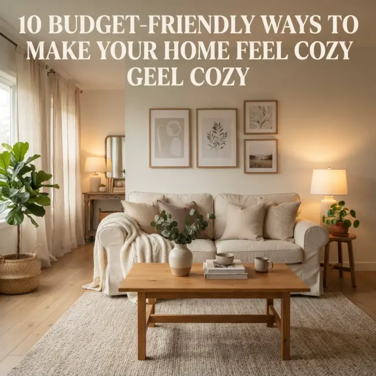 10 Budget-Friendly Ways to Make Your Home Feel Cozy