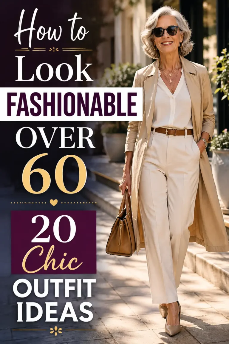 How to Look Fashionable Over 60: 20 Chic Outfit Ideas