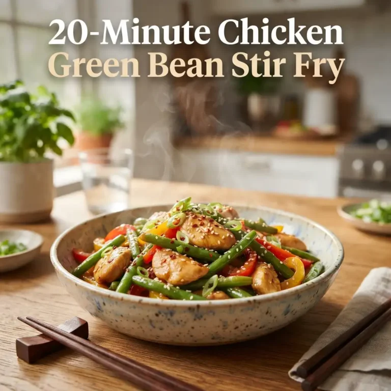 20-Minute Chicken Green Bean Stir Fry for a Quick Weeknight Dinner