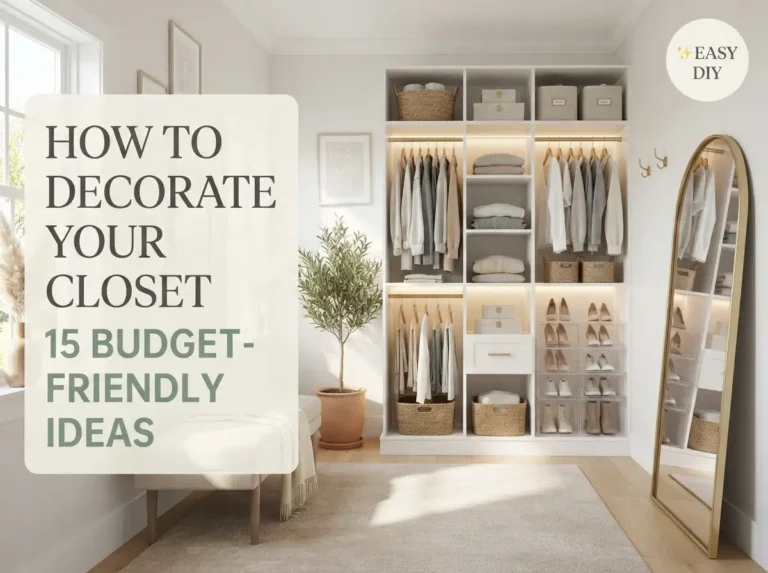 How to Decorate Your Closet with 15 Budget-Friendly Ideas