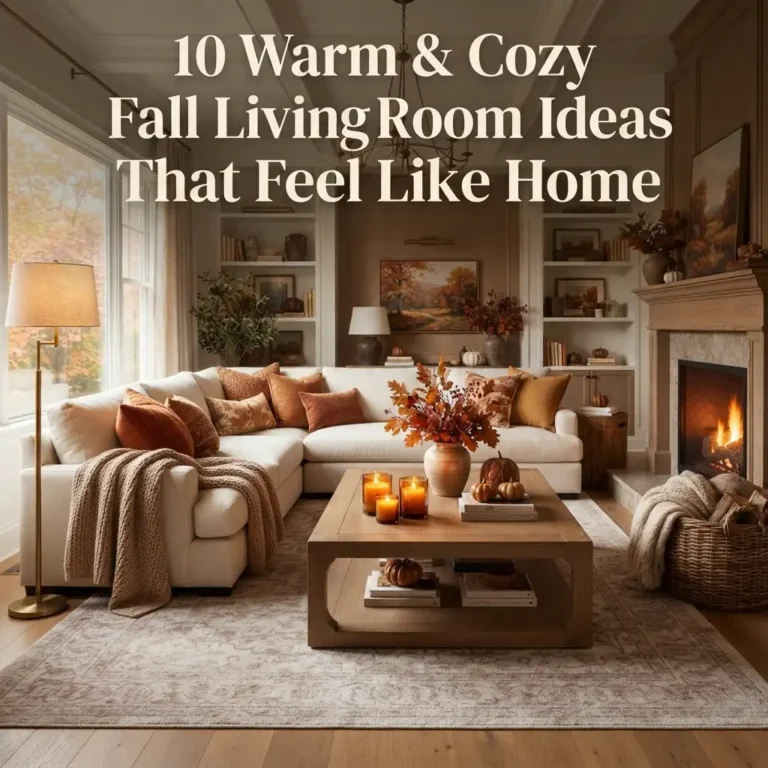 10 Warm & Cozy Fall Living Room Ideas That Feel Like Home