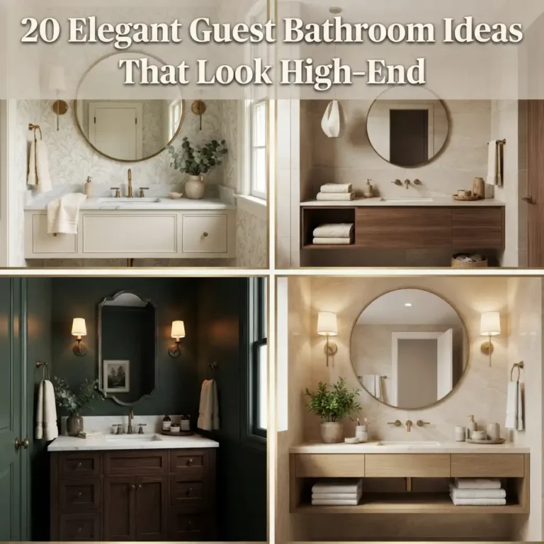 20 Elegant Guest Bathroom Ideas That Look High-End