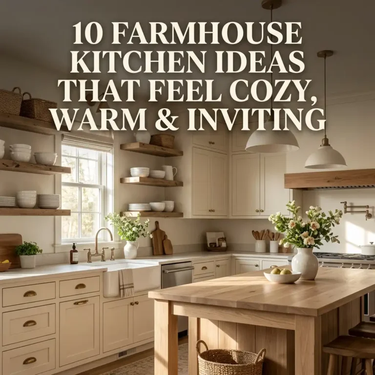 10 Farmhouse Kitchen Ideas That Feel Cozy, Warm & Inviting