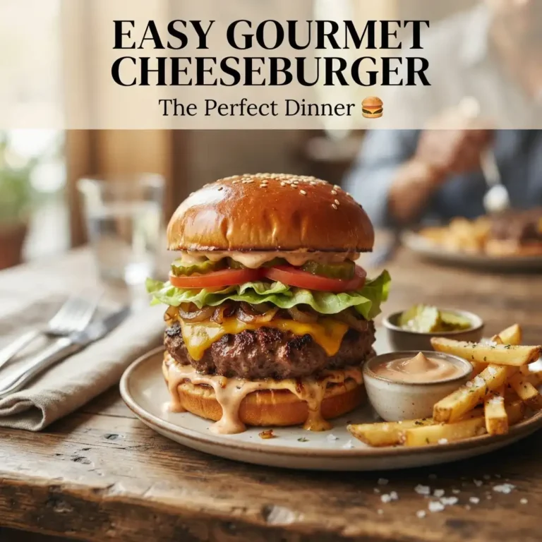 Easy Gourmet Cheeseburger Recipe for the Perfect Dinner