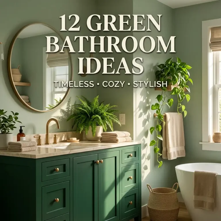 12 Green Bathroom Ideas That Never Go Out of Style