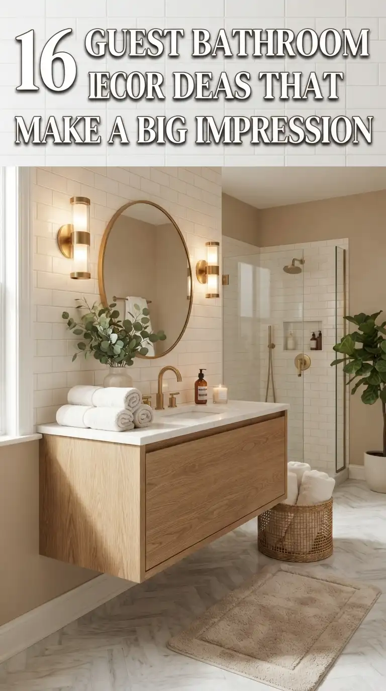 16 Guest Bathroom Decor Ideas That Make a Big Impression