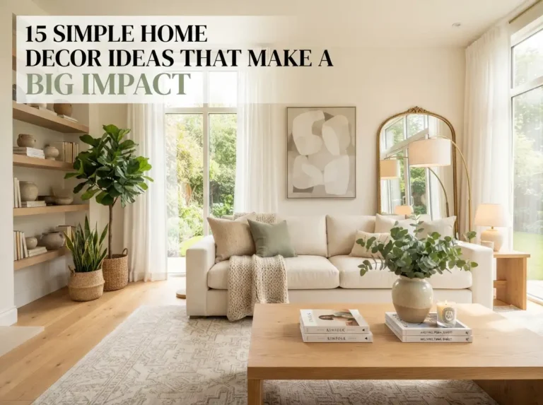 15 Simple Home Decor Ideas That Make a Big Impact