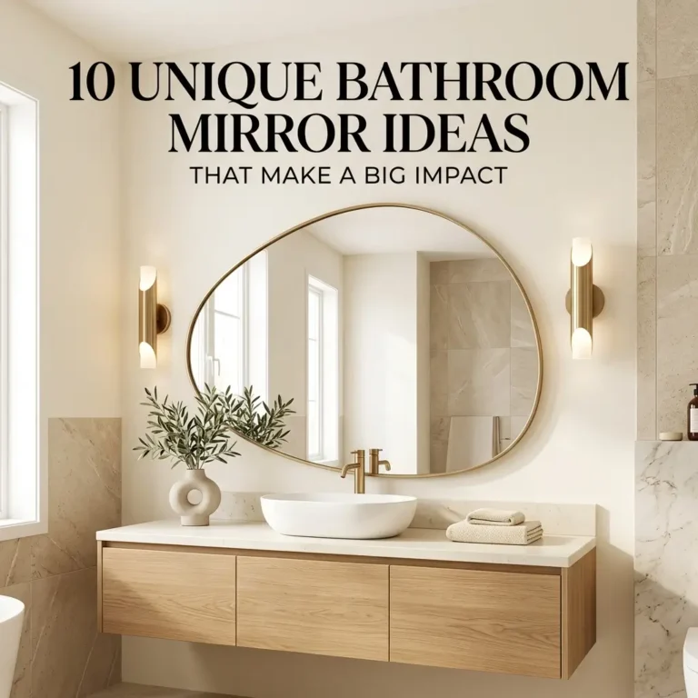 10 Unique Bathroom Mirror Ideas That Make a Big Impact