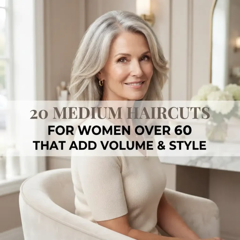20 Medium Haircuts for Women Over 60 That Add Volume & Style