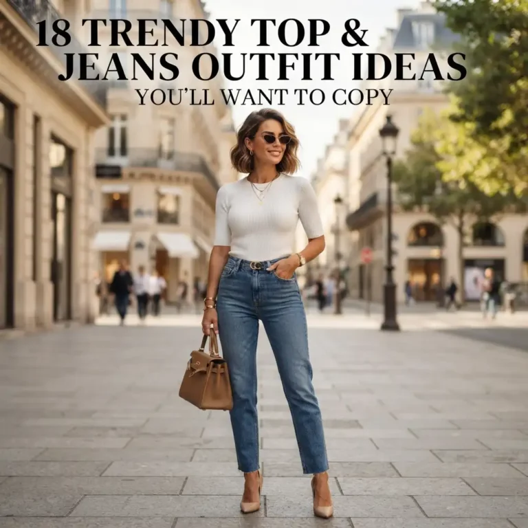 18 Trendy Top & Jeans Outfit Ideas You’ll Want to Copy