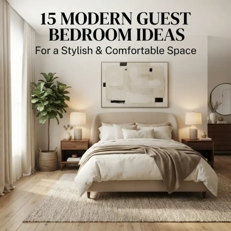 15 Modern Guest Bedroom Ideas for a Stylish & Comfortable Space