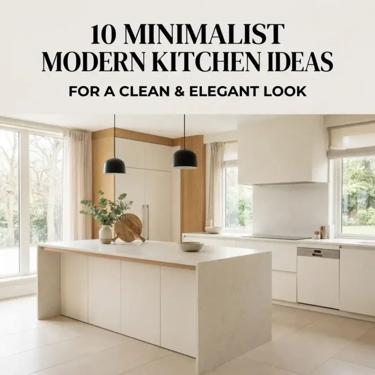 10 Minimalist Modern Kitchen Ideas for a Clean & Elegant Look