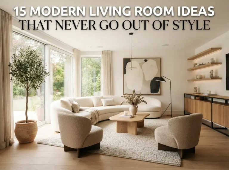 15 Modern Living Room Ideas That Never Go Out of Style