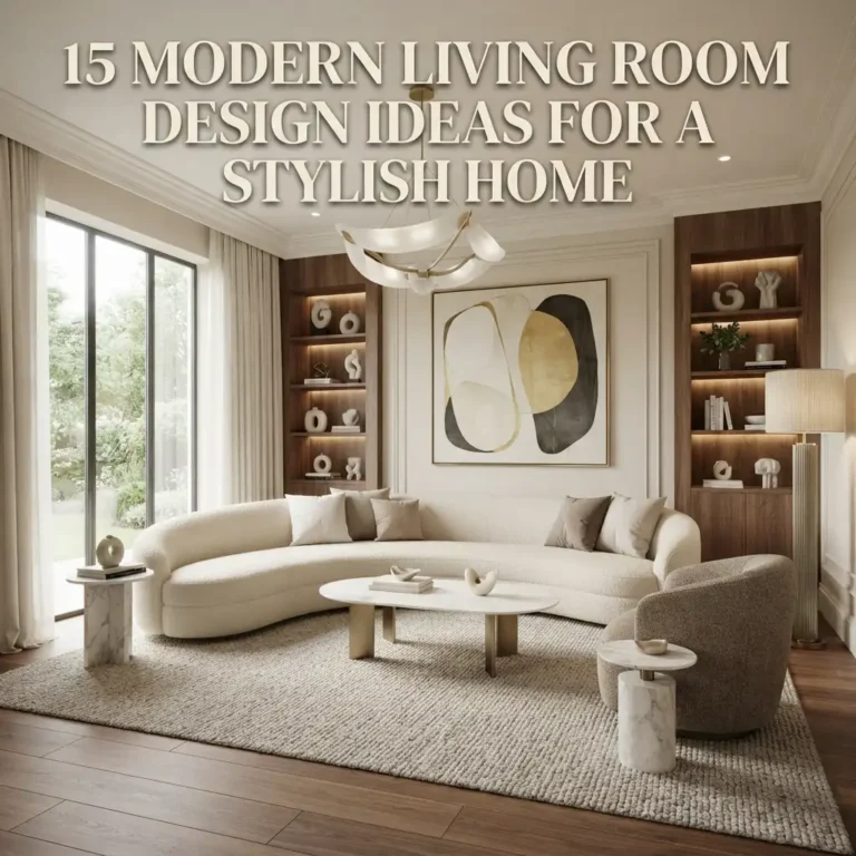 15 Modern Living Room Design Ideas for a Stylish Home