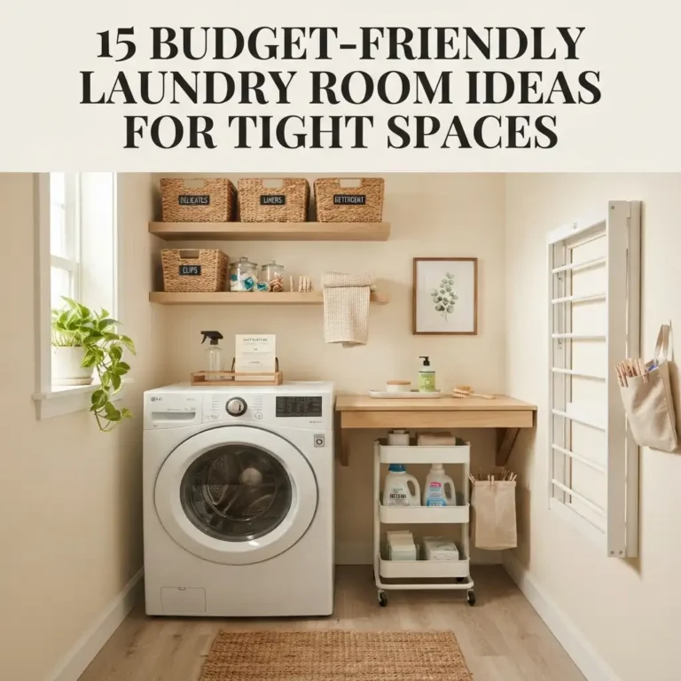 15 Budget-Friendly Laundry Room Ideas for Tight Spaces