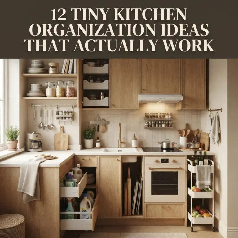 12 Tiny Kitchen Organization Ideas That Actually Work