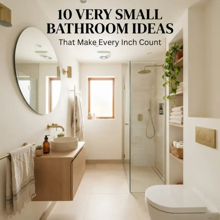 10 Very Small Bathroom Ideas That Make Every Inch Count