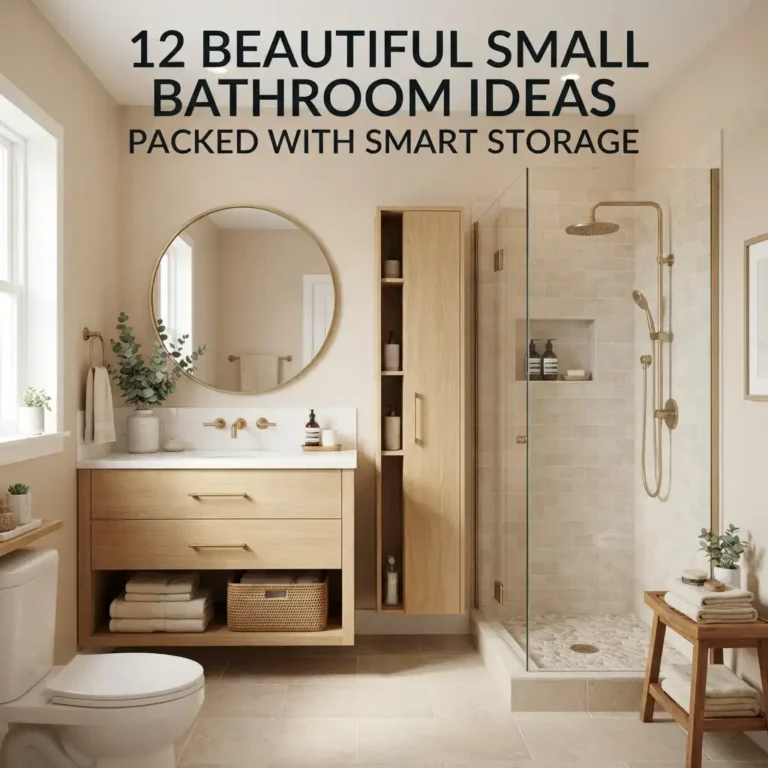 12 Beautiful Small Bathroom Ideas Packed With Smart Storage
