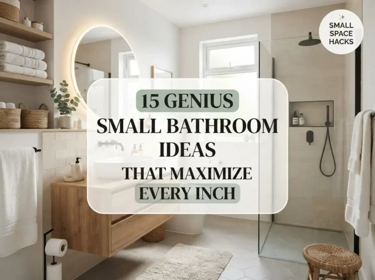 15 Genius Small Bathroom Ideas That Maximize Every Inch