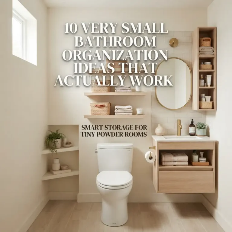 10 Very Small Bathroom Organization Ideas That Actually Work