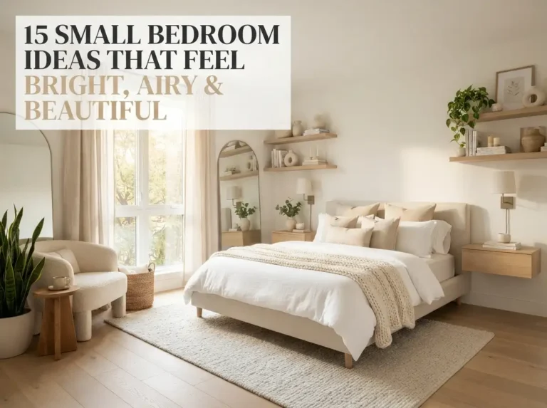 15 Small Bedroom Ideas That Feel Bright, Airy & Beautiful