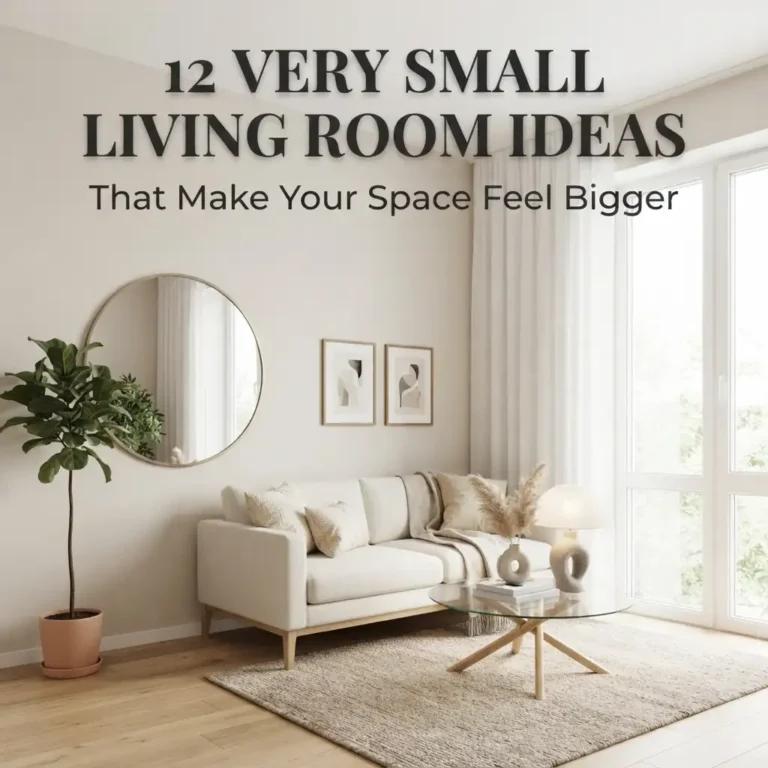 12 Very Small Living Room Ideas That Make Your Space Feel Bigger