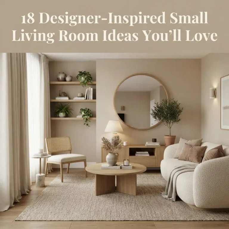 18 Designer-Inspired Small Living Room Ideas You’ll Love