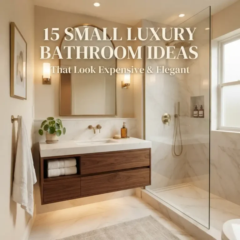 15 Small Luxury Bathroom Ideas That Look Expensive & Elegant